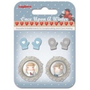 Elementy metalowe Scrap Berry's Once Upon a Winter 5, 6szt